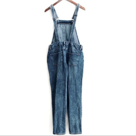 ONLY Kim Witty Blue Denim Overalls Adjustable Straps Women’s Size 6 - Picture 2 of 7